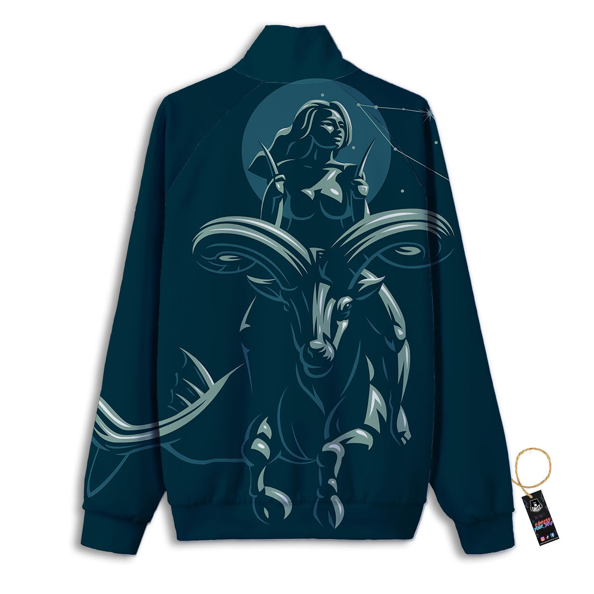 Capricorn Sign Astrology Print Track Jacket-grizzshop