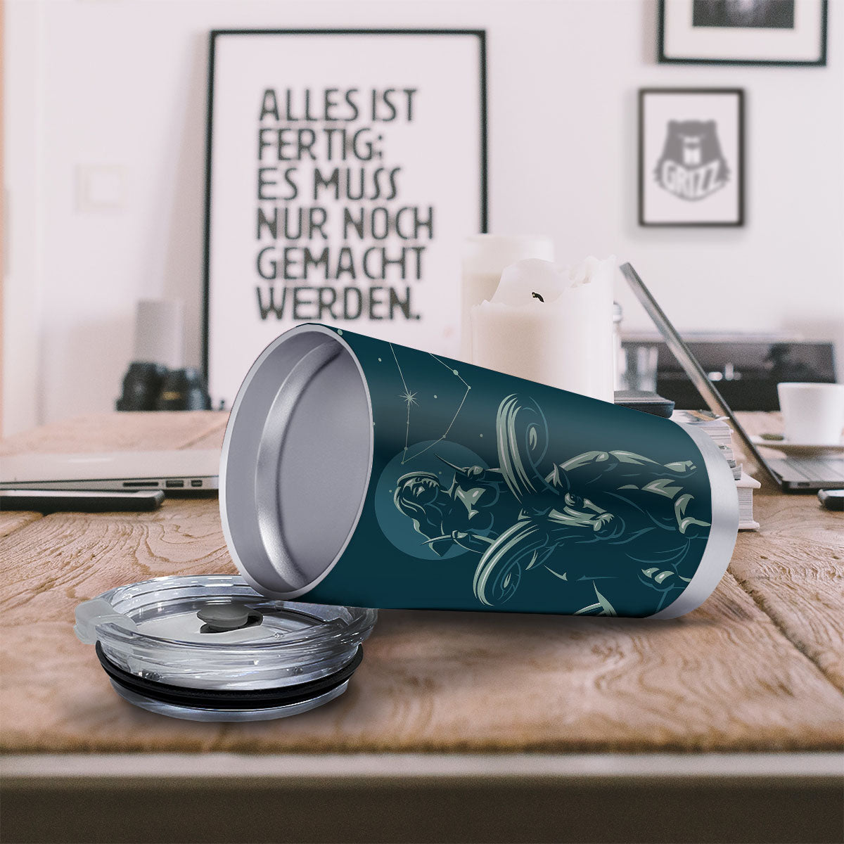 Capricorn Sign Astrology Print Tumbler-grizzshop