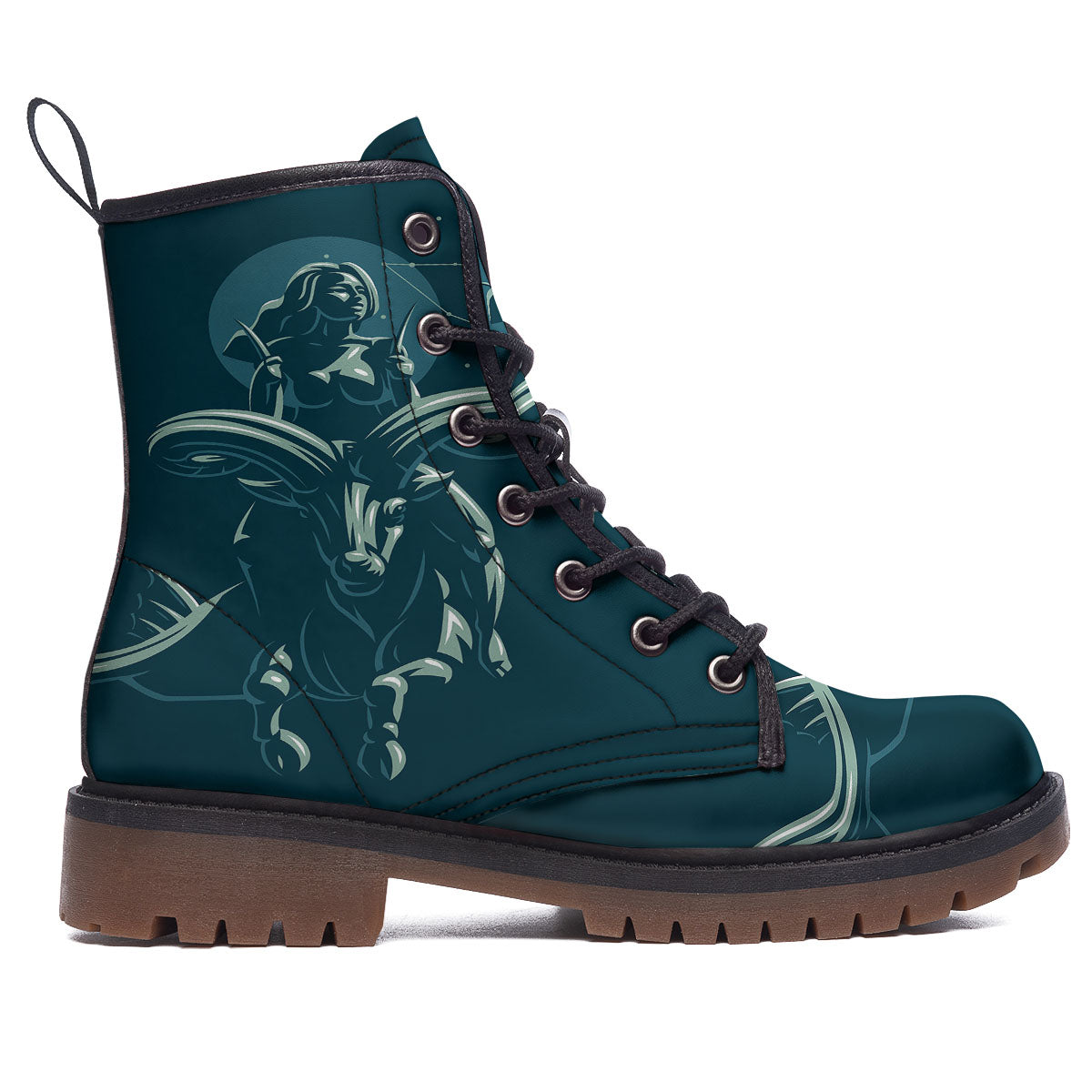 Capricorn Sign Astrology Print Work Boots-grizzshop