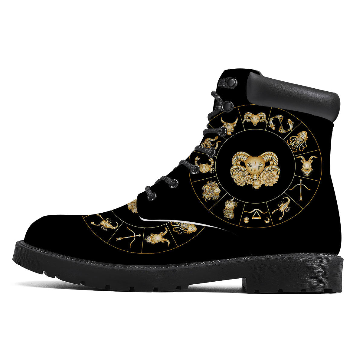 Capricorn Sign Fantasy Print Boots-grizzshop