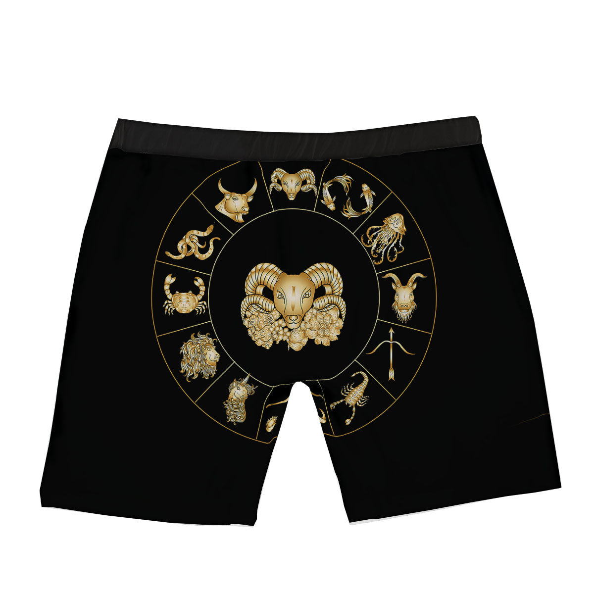Capricorn Sign Fantasy Print Boxer Briefs-grizzshop