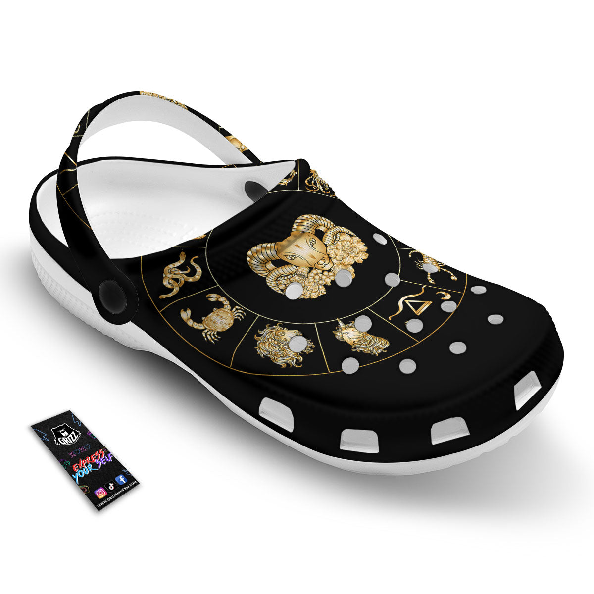 Capricorn Sign Fantasy Print Clog-grizzshop