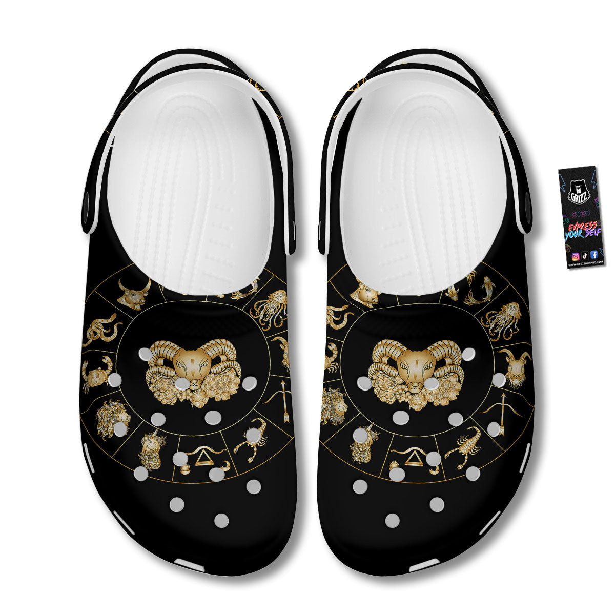 Capricorn Sign Fantasy Print Clog-grizzshop