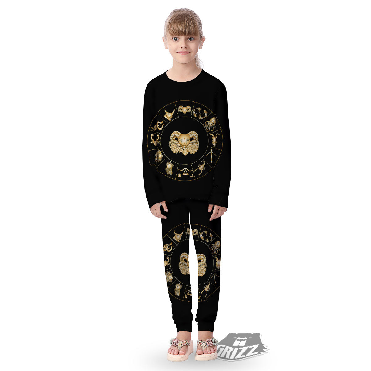 Capricorn Sign Fantasy Print Kid's Pajamas-grizzshop