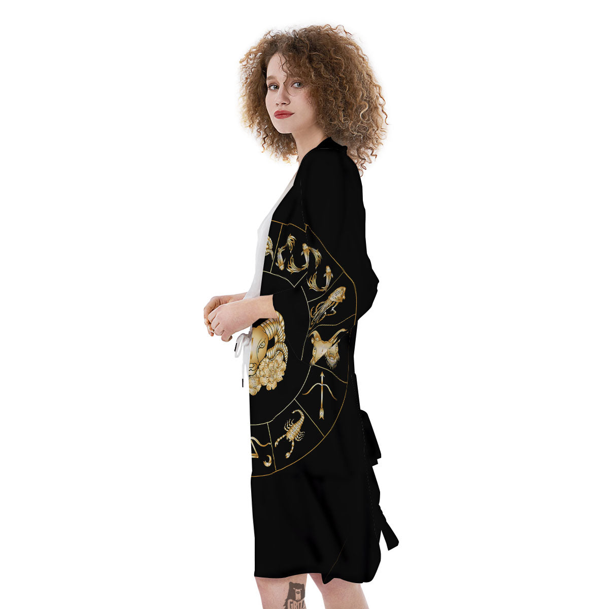 Capricorn Sign Fantasy Print Kimono-grizzshop