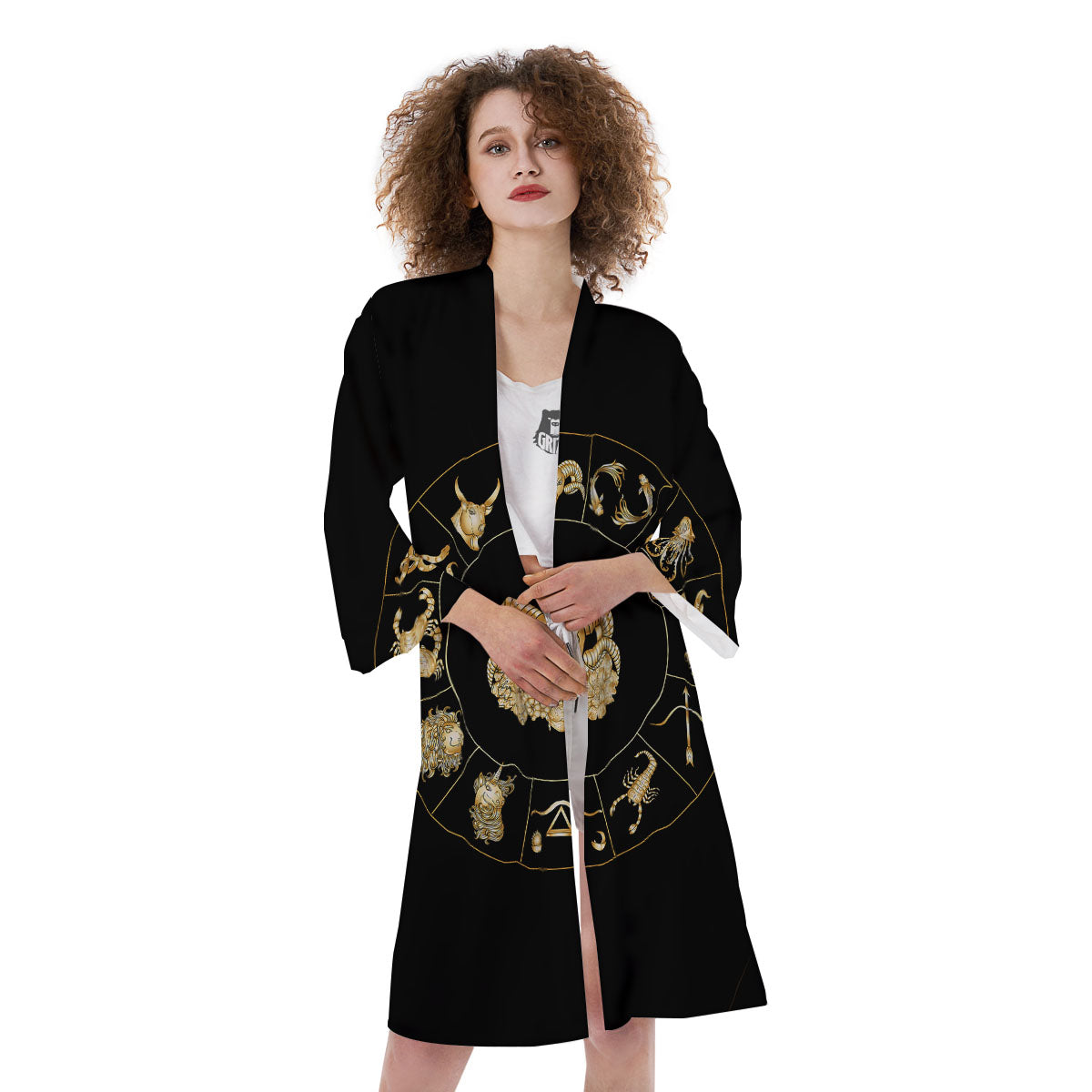 Capricorn Sign Fantasy Print Kimono-grizzshop