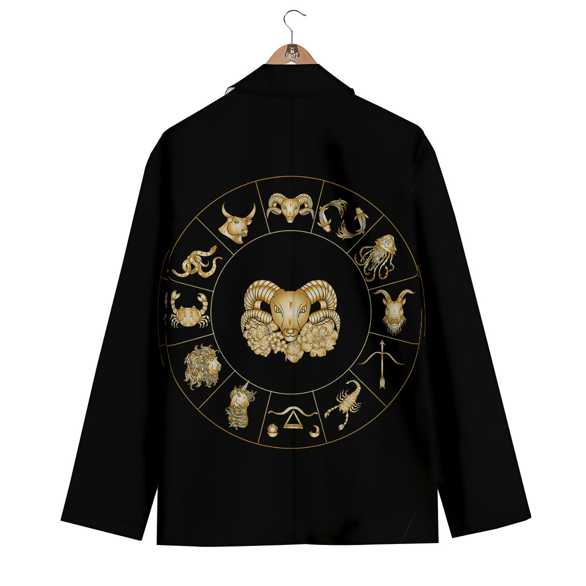 Capricorn Sign Fantasy Print Men's Blazer-grizzshop