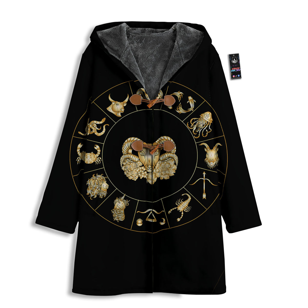 Capricorn Sign Fantasy Print Men's Windbreaker Jacket-grizzshop