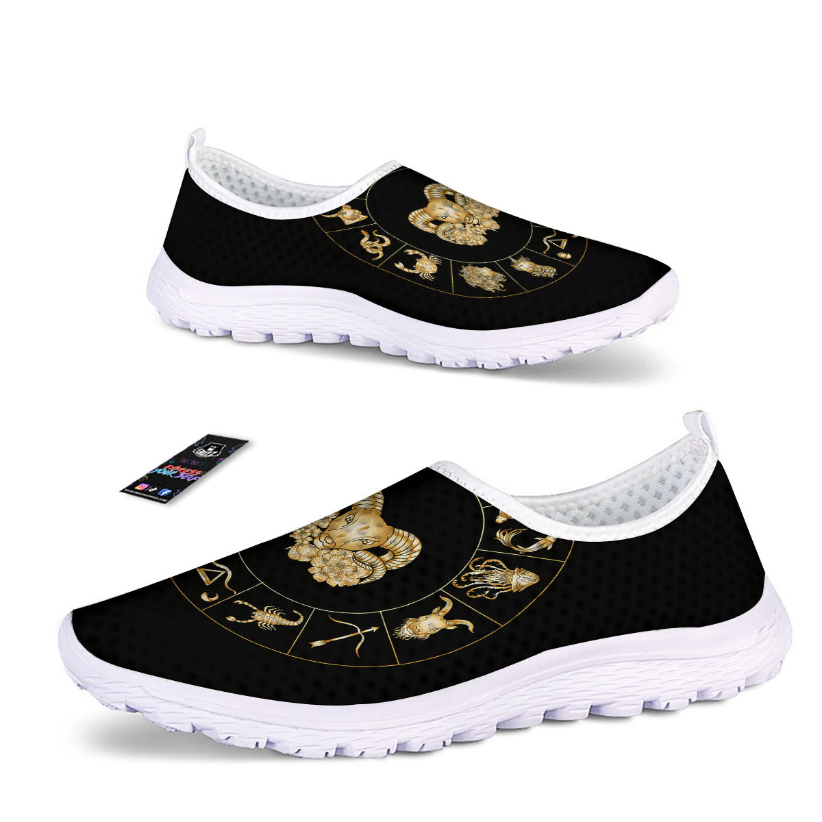Capricorn Sign Fantasy Print Nurse Shoes-grizzshop