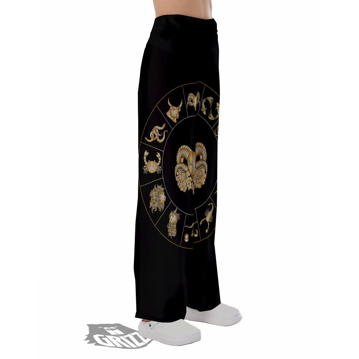 Capricorn Sign Fantasy Print Pajama Pants-grizzshop
