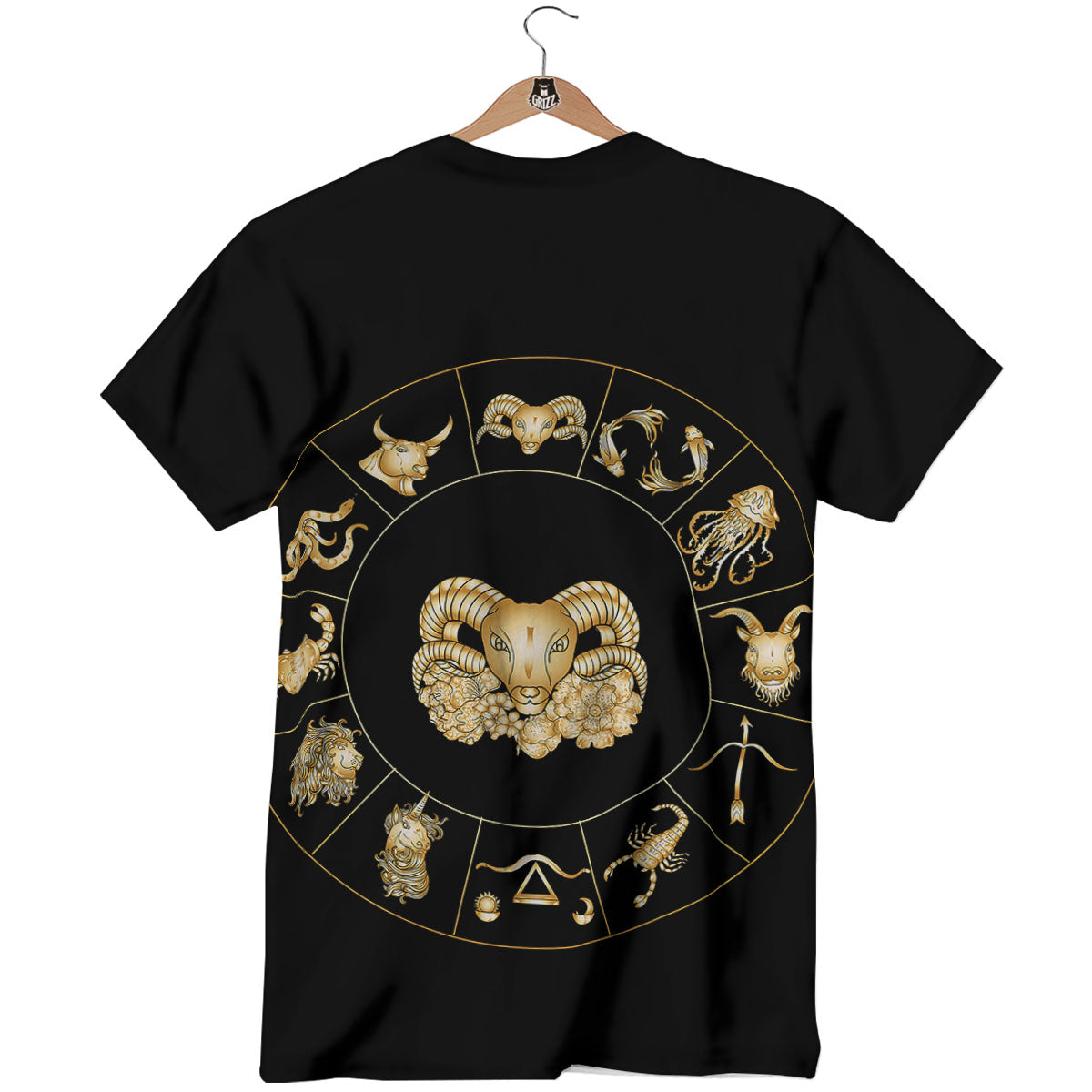 Capricorn Sign Fantasy Print T-Shirt-grizzshop