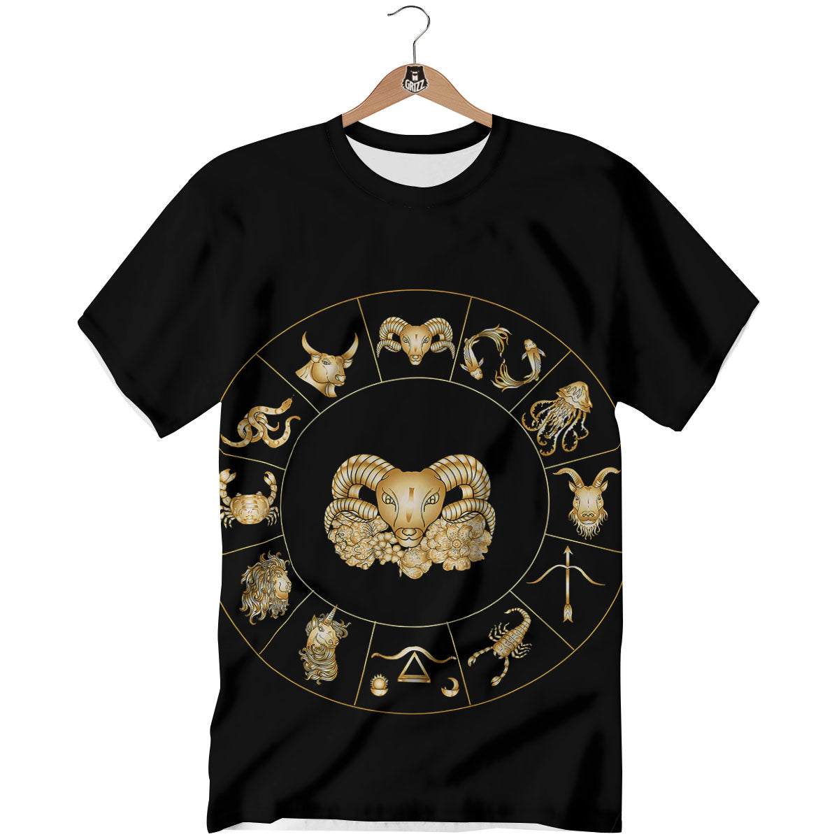 Capricorn Sign Fantasy Print T-Shirt-grizzshop