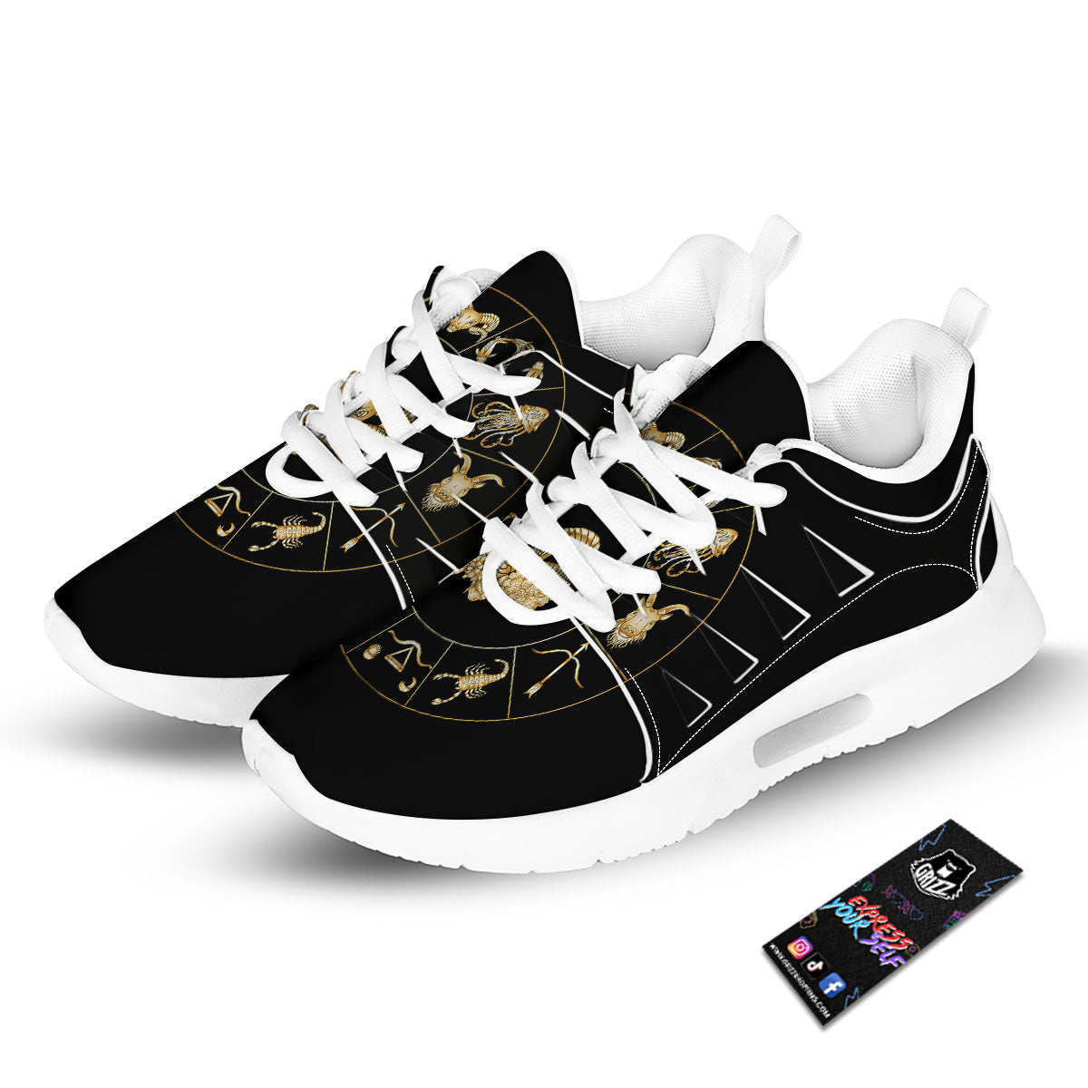 Capricorn Sign Fantasy Print Tennis Shoes-grizzshop