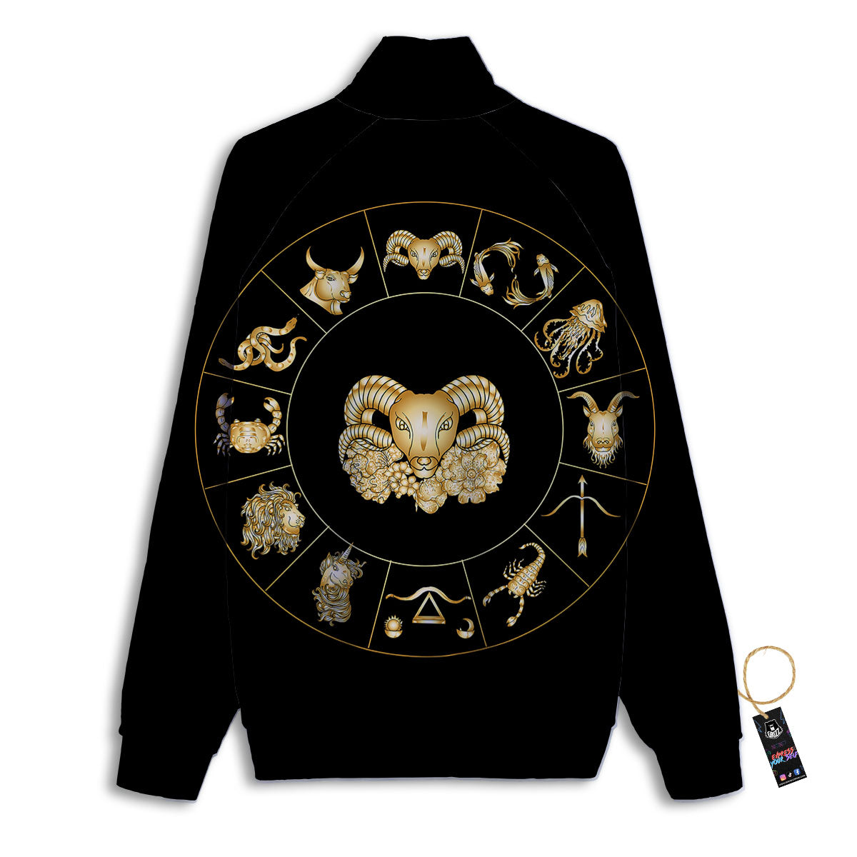 Capricorn Sign Fantasy Print Track Jacket-grizzshop