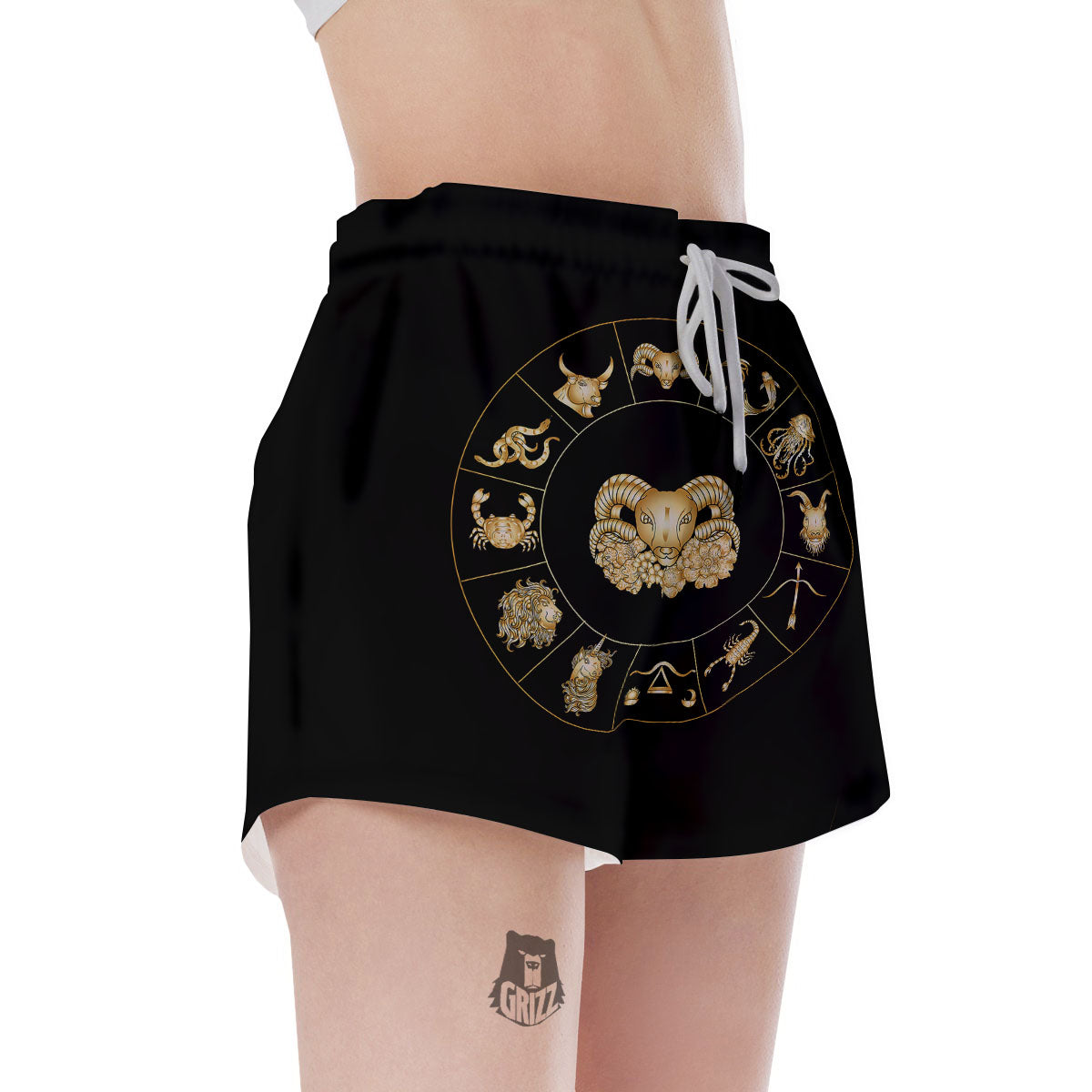 Capricorn Sign Fantasy Print Women's Shorts-grizzshop