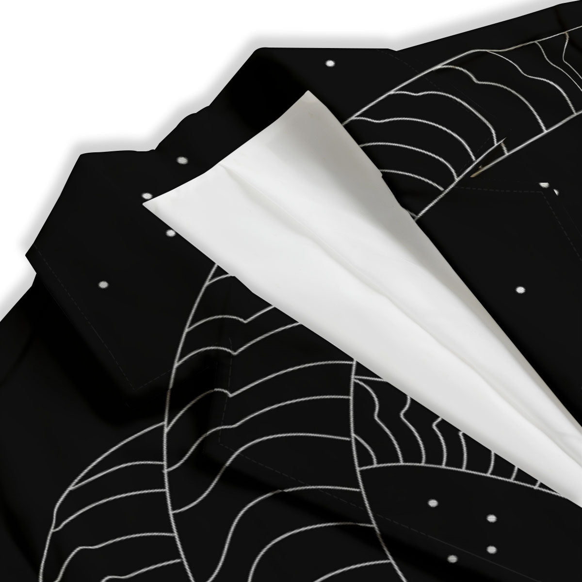 Capricorn Sign White And Black Print Women's Blazer-grizzshop