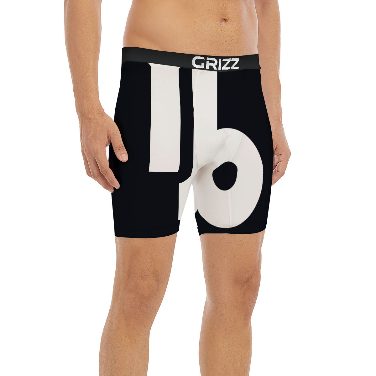 Capricorn Sign Zodiac White And Black Print Boxer Briefs-grizzshop