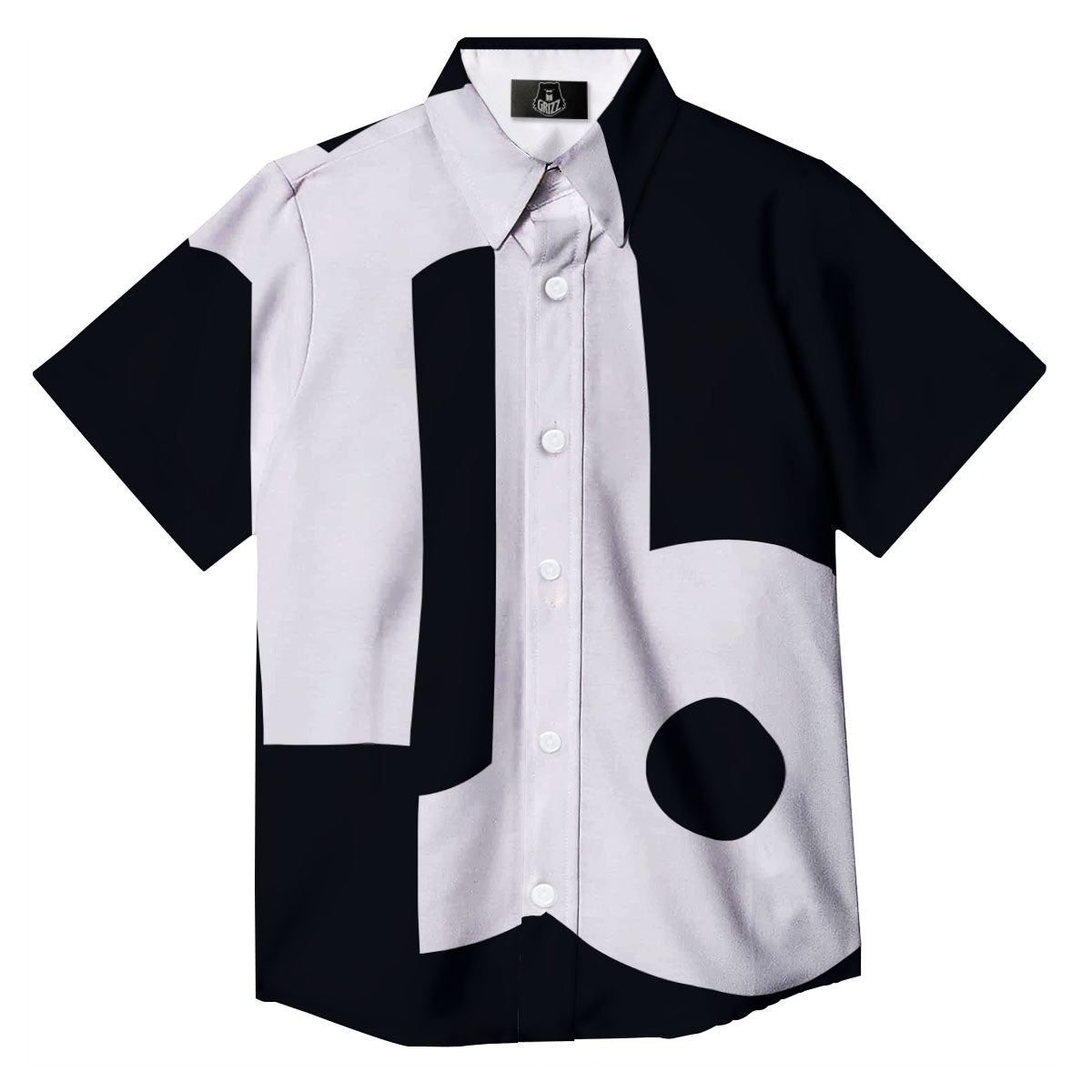 Capricorn Sign Zodiac White And Black Print Button Up Shirt-grizzshop
