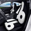 Capricorn Sign Zodiac White And Black Print Car Seat Covers-grizzshop