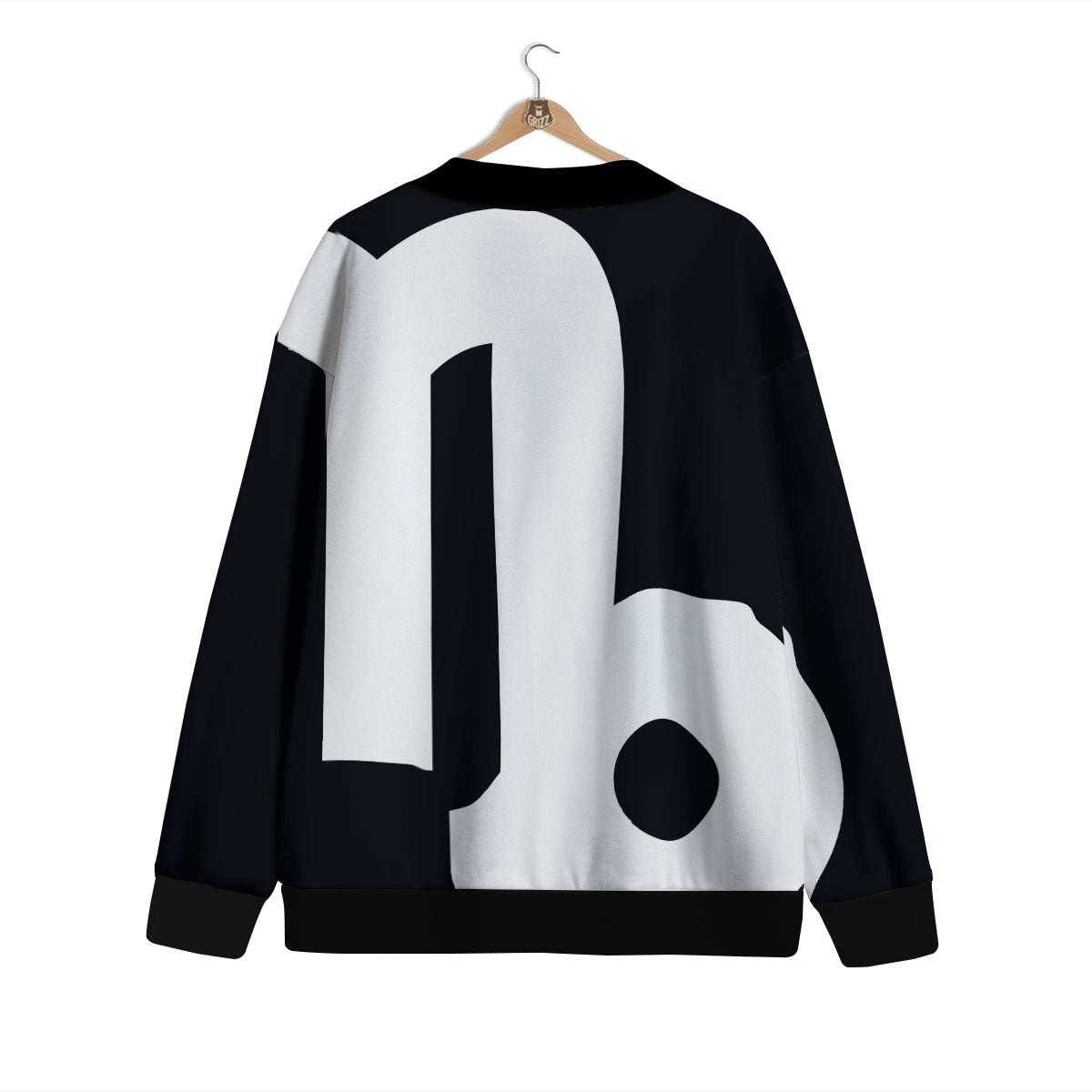 Capricorn Sign Zodiac White And Black Print Cardigan-grizzshop