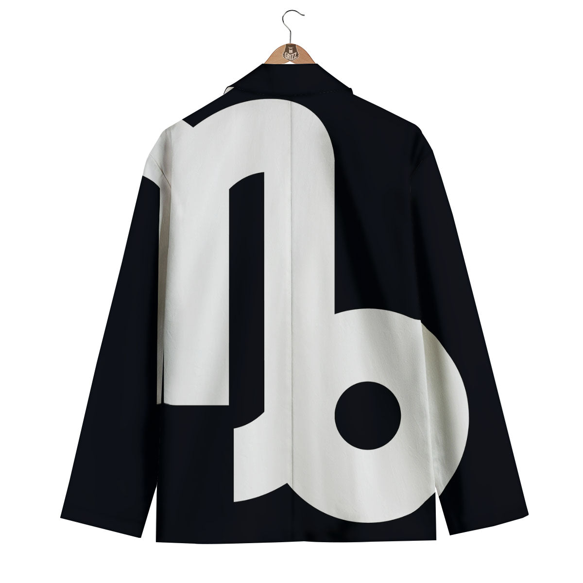 Capricorn Sign Zodiac White And Black Print Men's Blazer-grizzshop