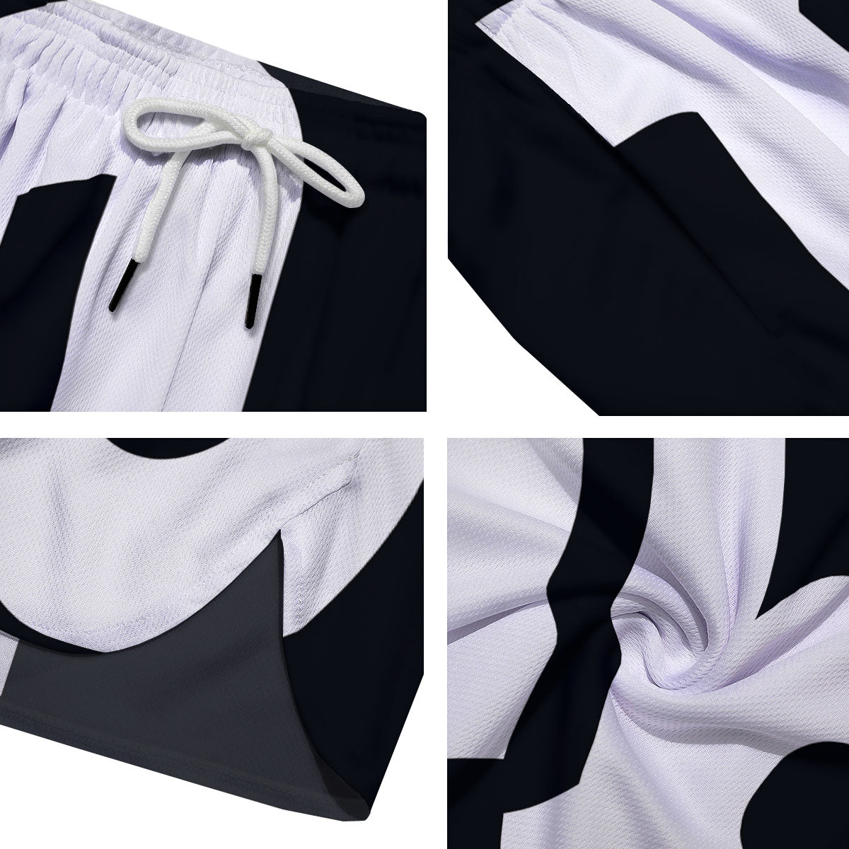 Capricorn Sign Zodiac White And Black Print Men's Running Shorts-grizzshop