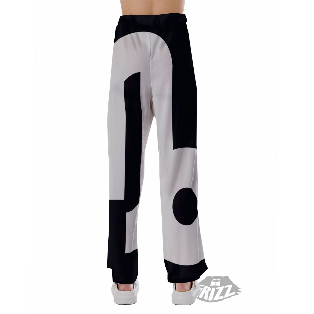Capricorn Sign Zodiac White And Black Print Pajama Pants-grizzshop