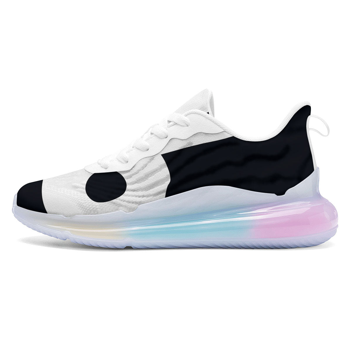 Capricorn Sign Zodiac White And Black Print Running Sneakers-grizzshop