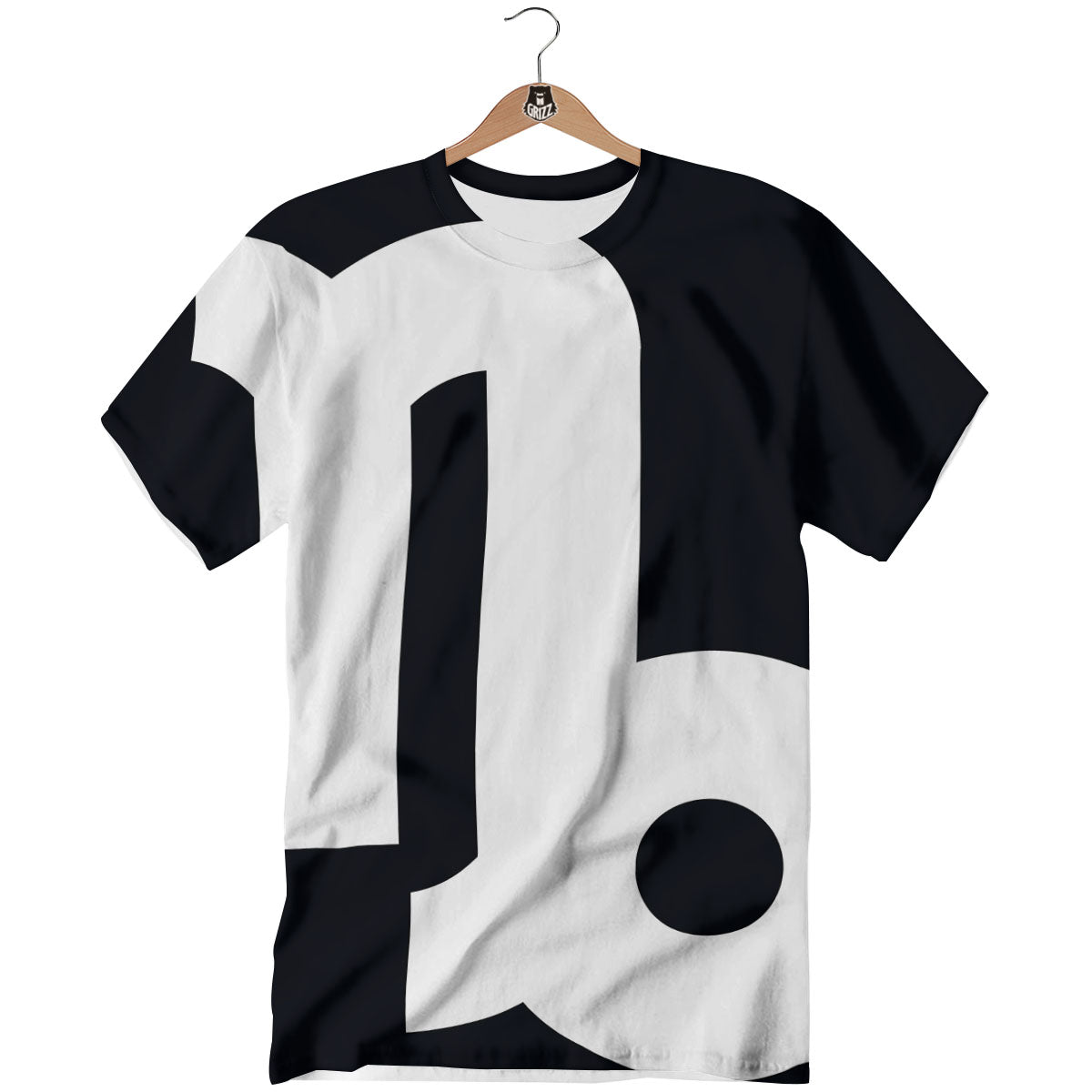 Capricorn Sign Zodiac White And Black Print T-Shirt-grizzshop