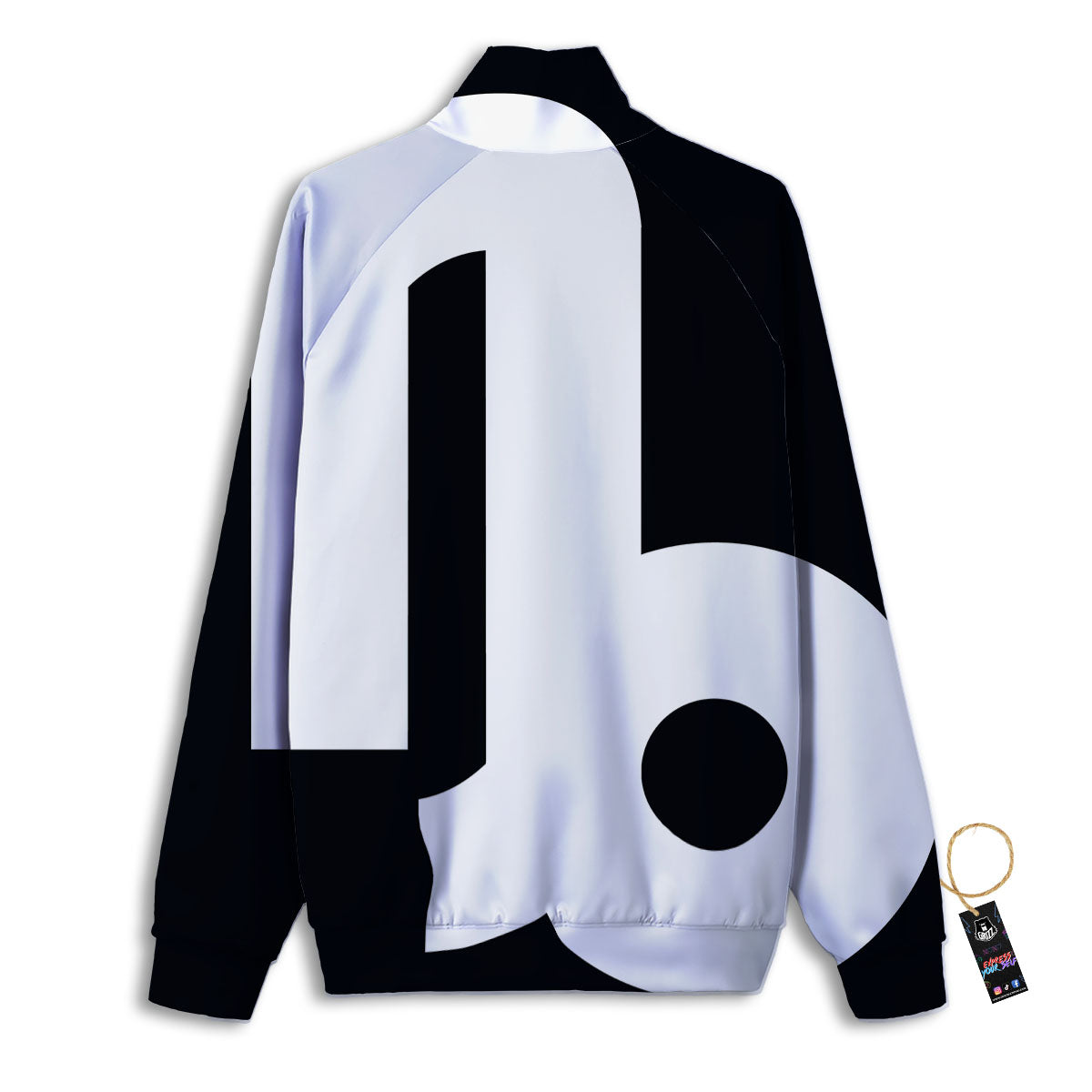 Capricorn Sign Zodiac White And Black Print Track Jacket-grizzshop
