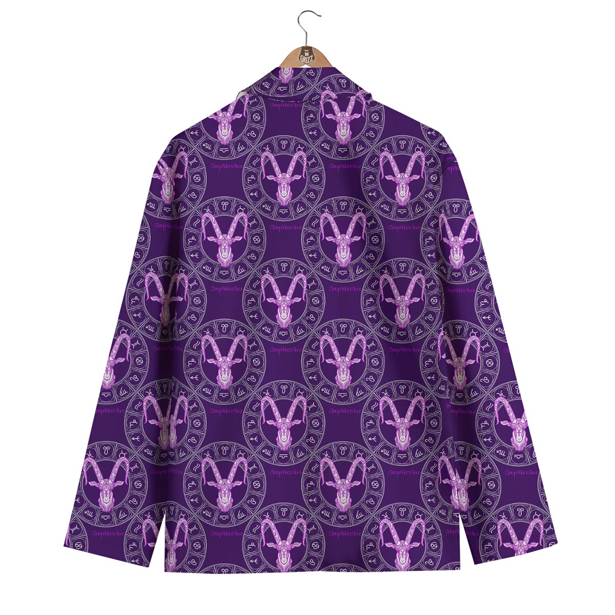 Capricorn Zodiac Pattern Print Men's Blazer-grizzshop