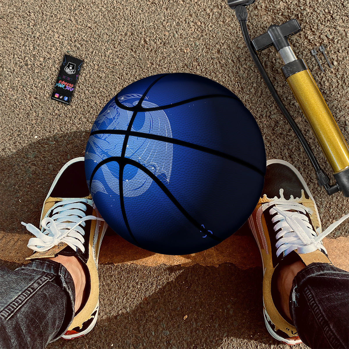 Capricorn Constellation Print Basketball