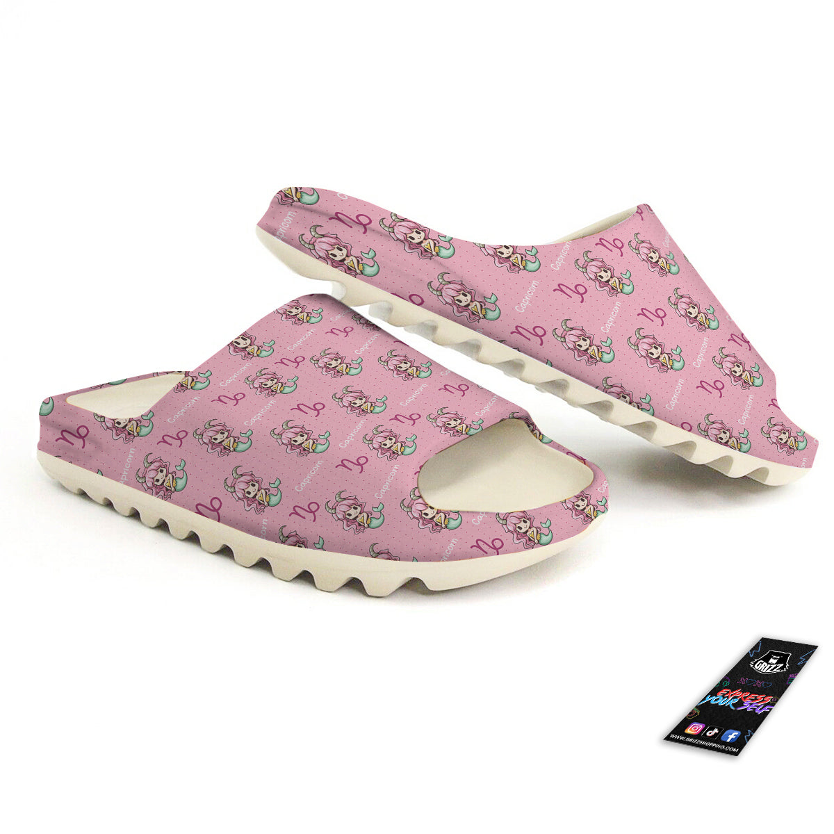Capricorn Cute Cartoon Print Pattern Sandals-grizzshop