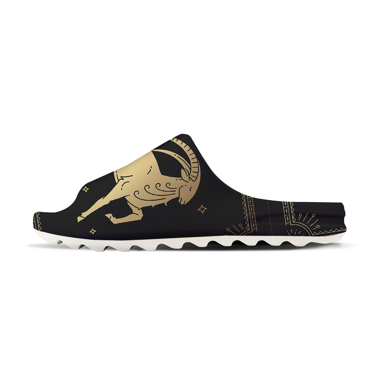 Capricorn Sign Astrological Print Sandals-grizzshop