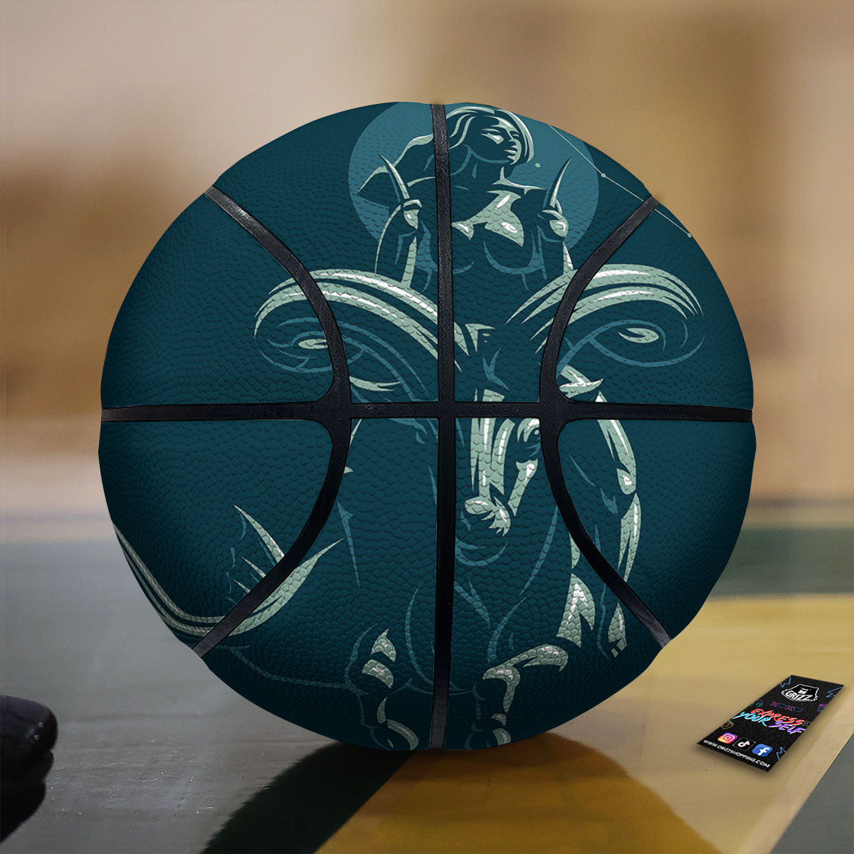 Capricorn Sign Astrology Print Basketball