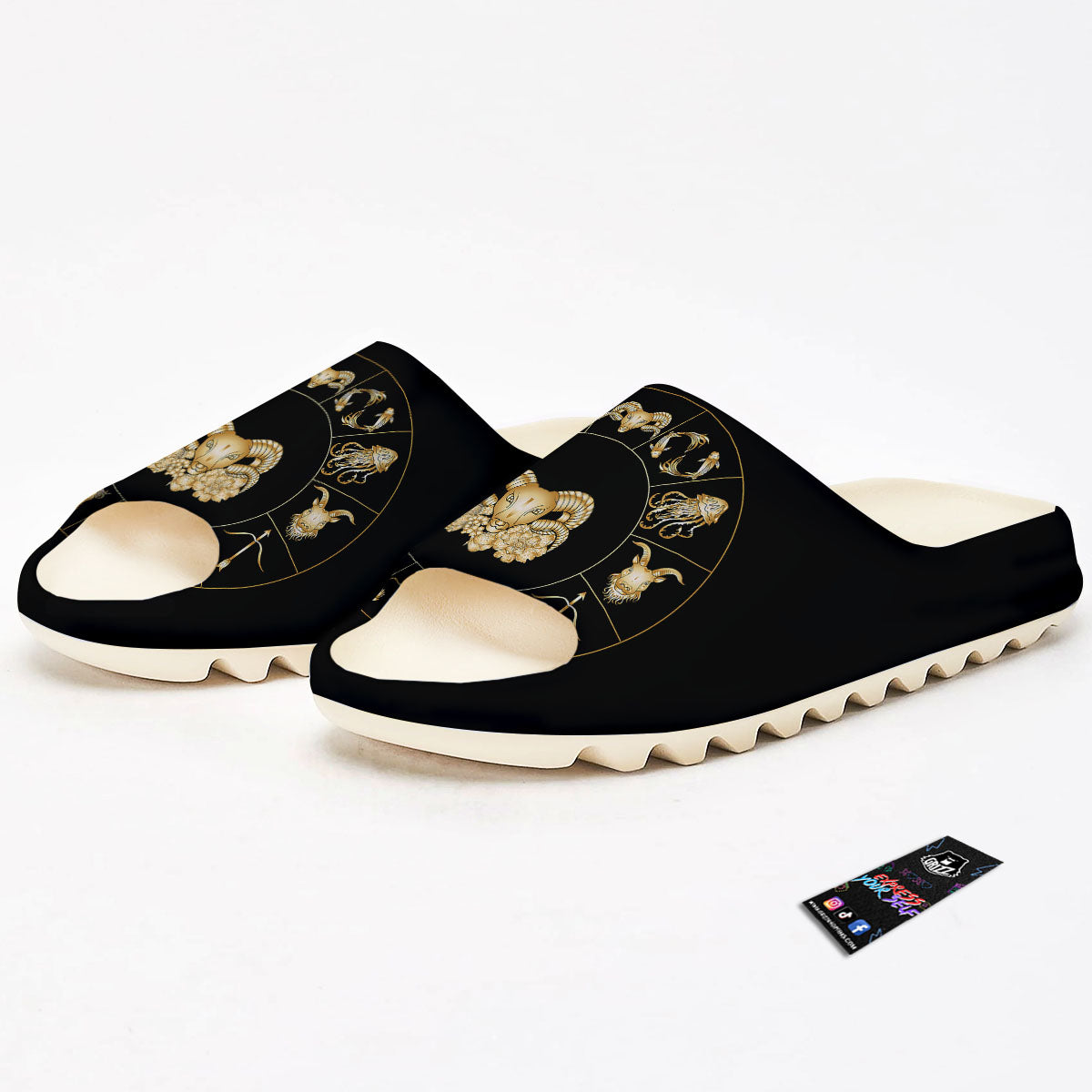 Capricorn Sign Fantasy Print Sandals-grizzshop