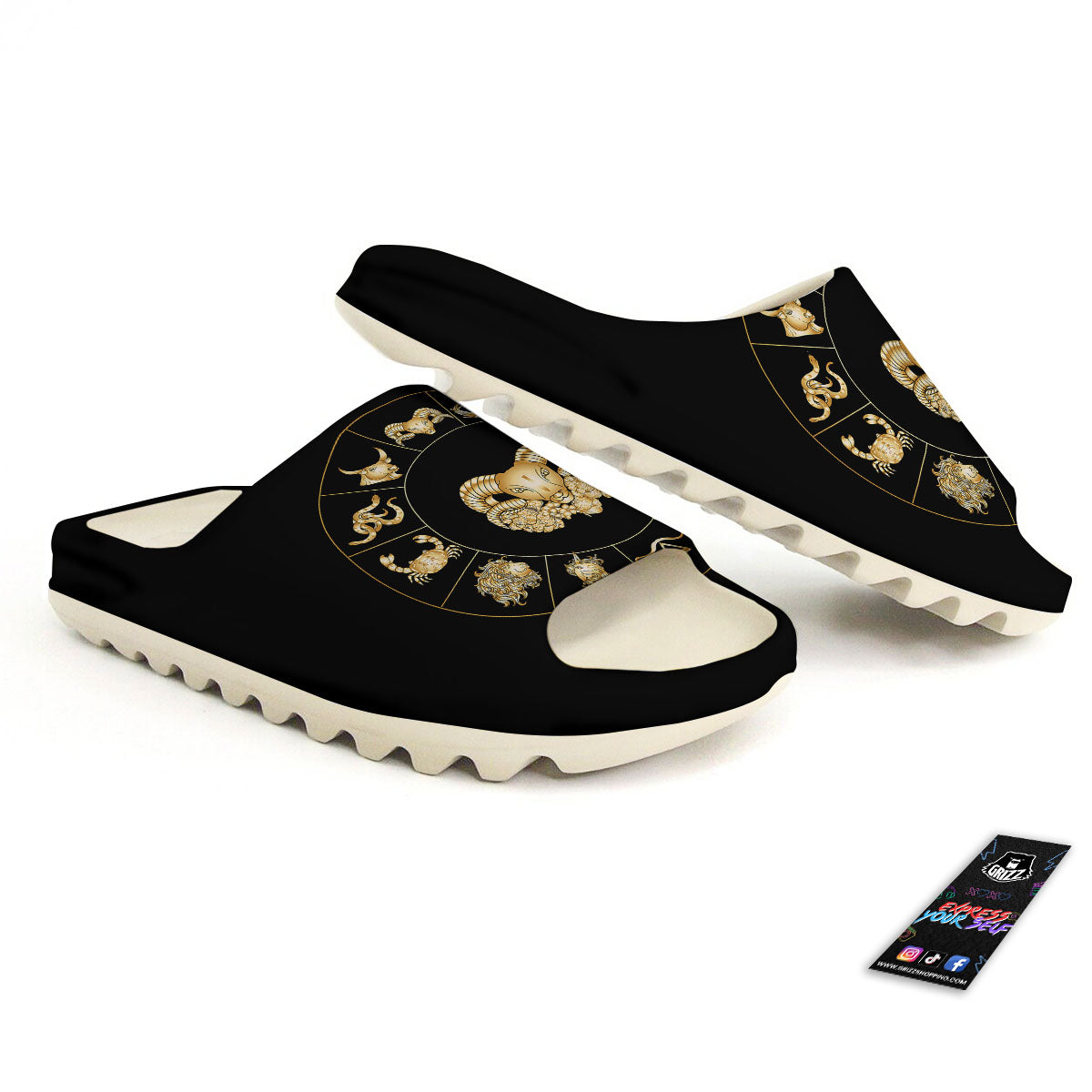 Capricorn Sign Fantasy Print Sandals-grizzshop