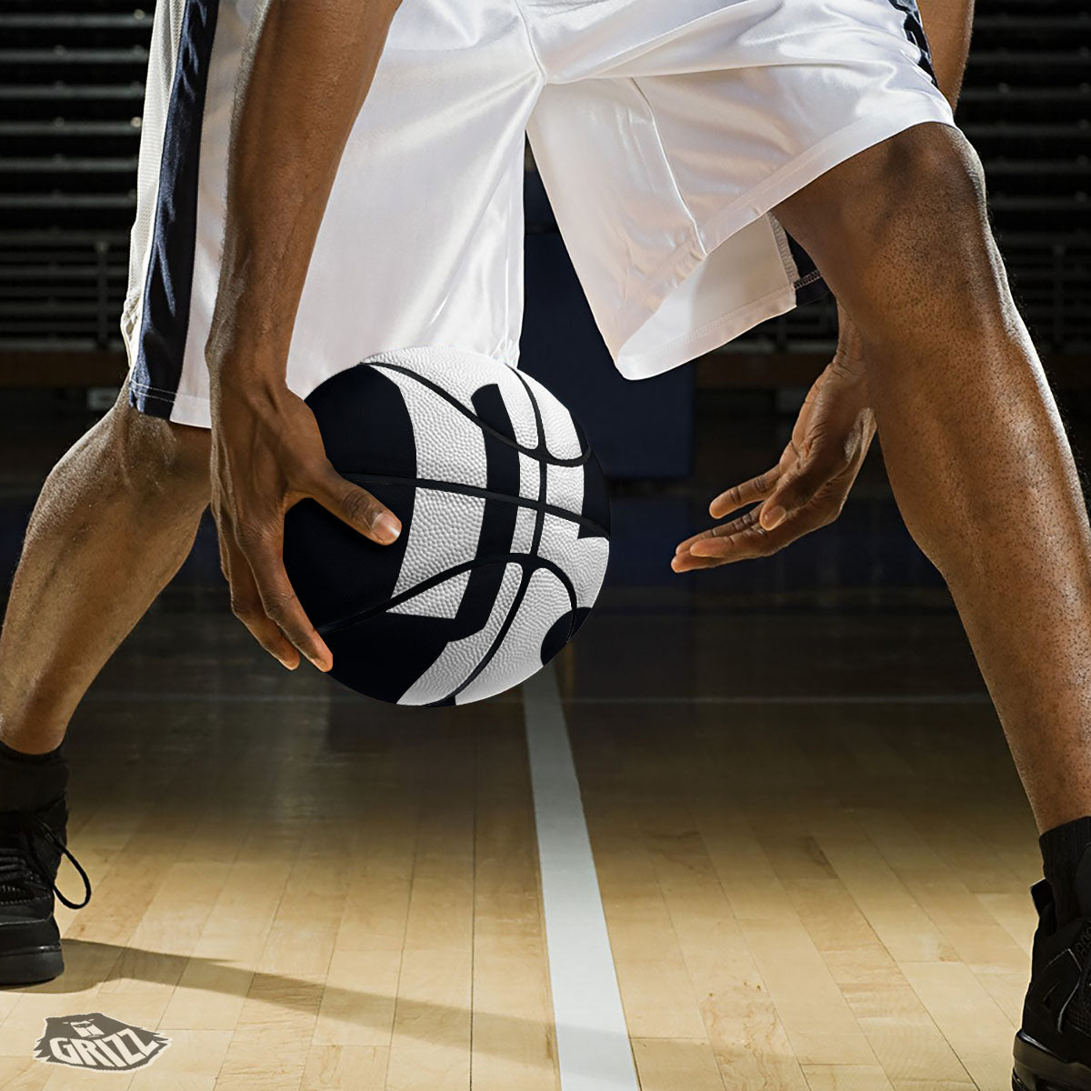 Capricorn Sign Zodiac White And Black Print Basketball