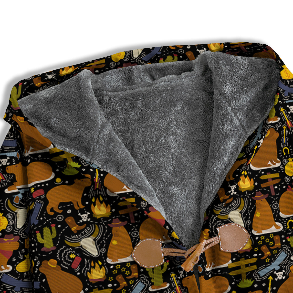 Capybaras Print Pattern Men's Windbreaker Jacket-grizzshop