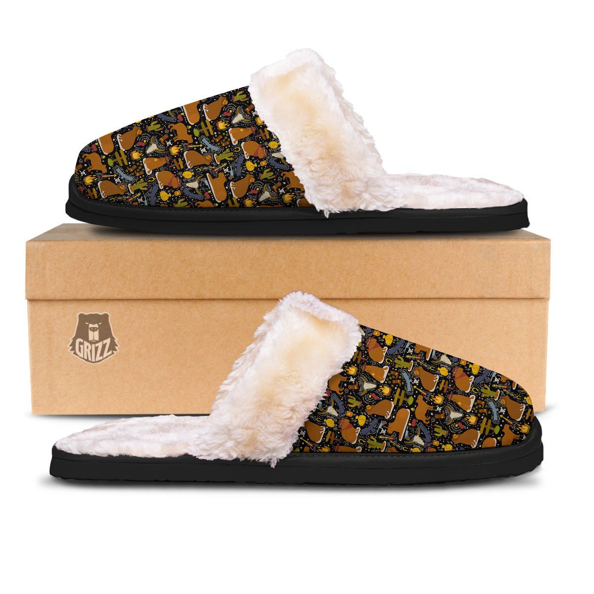 Capybaras Print Pattern Slippers-grizzshop