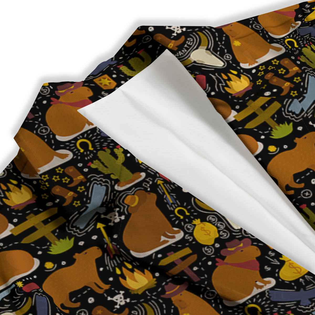 Capybaras Print Pattern Women's Blazer-grizzshop