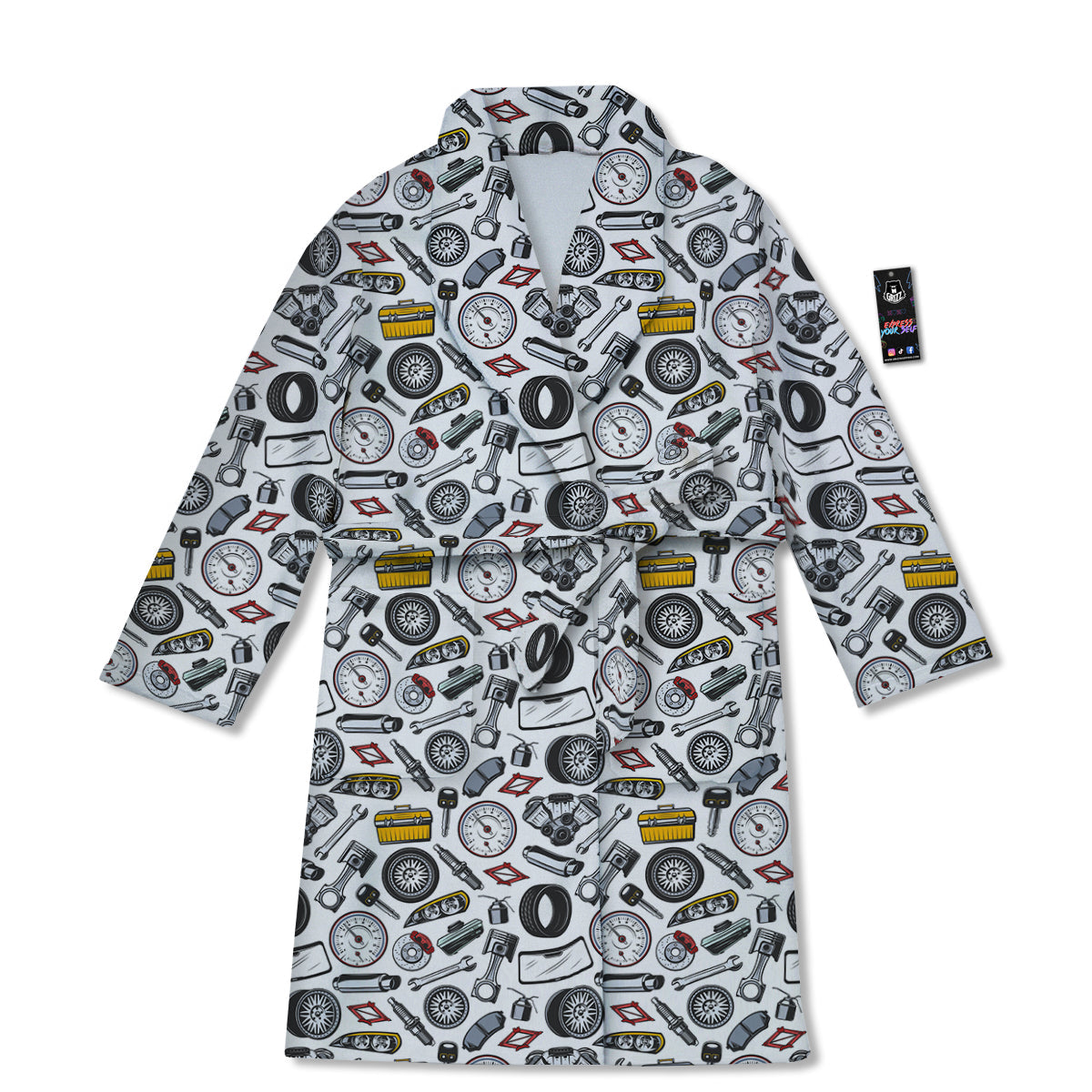 Car Vehicle Accessories Print Pattern Bathrobe-grizzshop