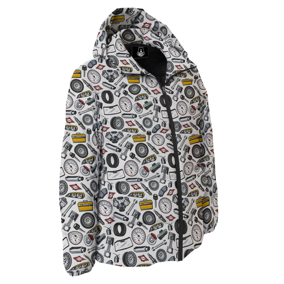 Car Vehicle Accessories Print Pattern Down Jacket-grizzshop
