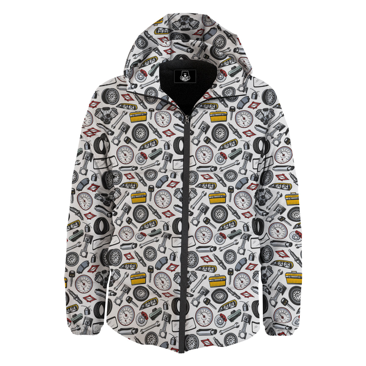 Car Vehicle Accessories Print Pattern Down Jacket-grizzshop