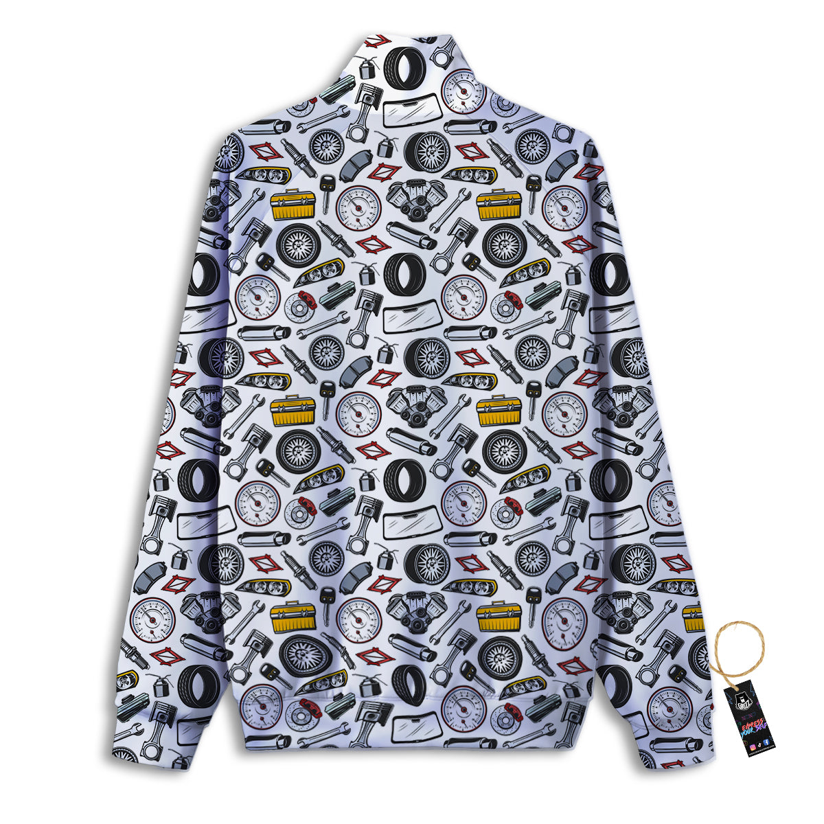 Car Vehicle Accessories Print Pattern Track Jacket-grizzshop