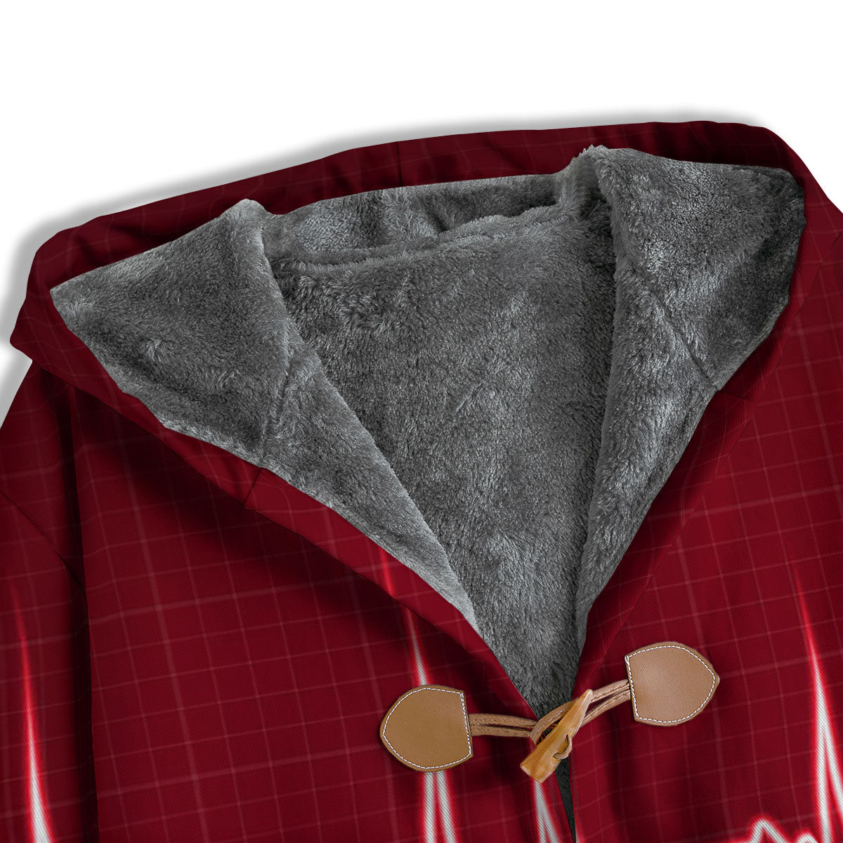 Cardiogram Heartbeat Print Men's Windbreaker Jacket-grizzshop