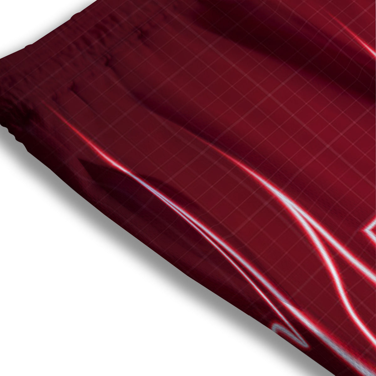 Cardiogram Heartbeat Print Mesh Shorts