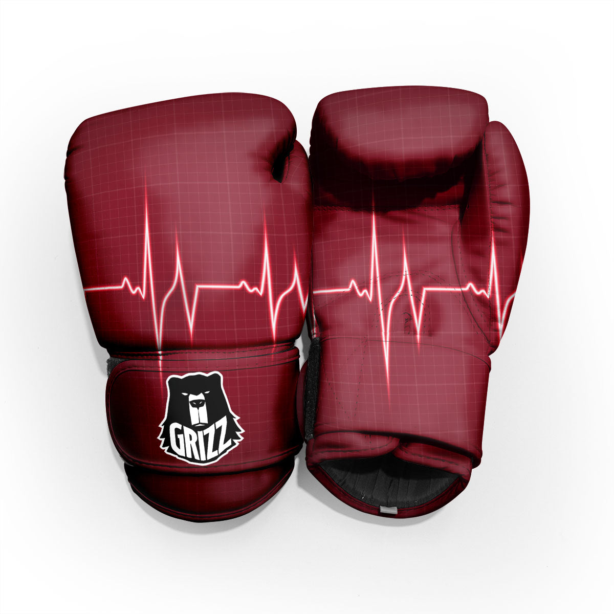 Cardiogram Heartbeat Print Pro Boxing Glove