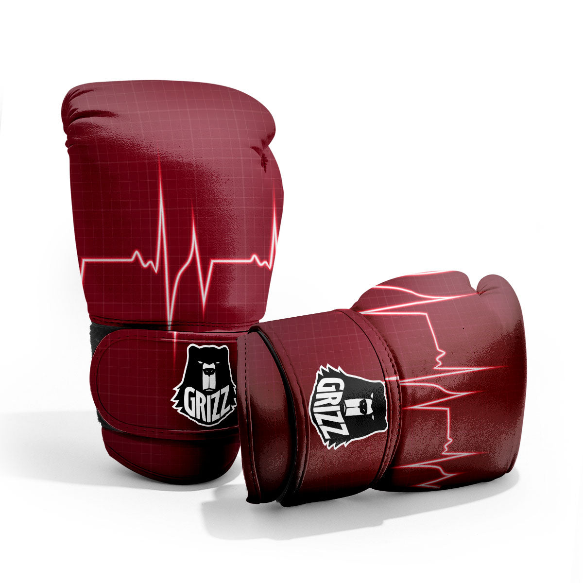 Cardiogram Heartbeat Print Pro Boxing Glove