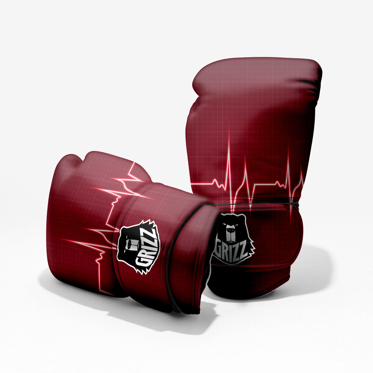 Cardiogram Heartbeat Print Pro Boxing Glove